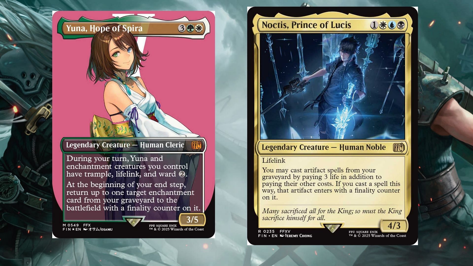 FFX and FFXV are both fantastic games, that each brought something special to the franchise (Image via Wizards of the Coast)